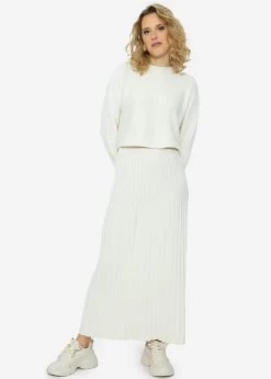 Lässiger Crop Pullover - Offwhite -Sassyclassy sassyclassy Lassiger Crop Pullover offwhite S3209P6304 7jIkKmA6jfERzu