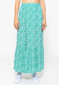 Maxi Rock Mit Print, Türkis 15 Maxi Rock Mit Print, Türkis -Sassyclassy sassyclassy Maxi Rock mit Print turkis S3204B5883 2eHcRlmrDdgjVf