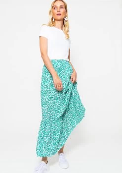 Maxi Rock Mit Print, Türkis 17 Maxi Rock Mit Print, Türkis -Sassyclassy sassyclassy Maxi Rock mit Print turkis S3204B5883 8wURhM0MPe2mdm