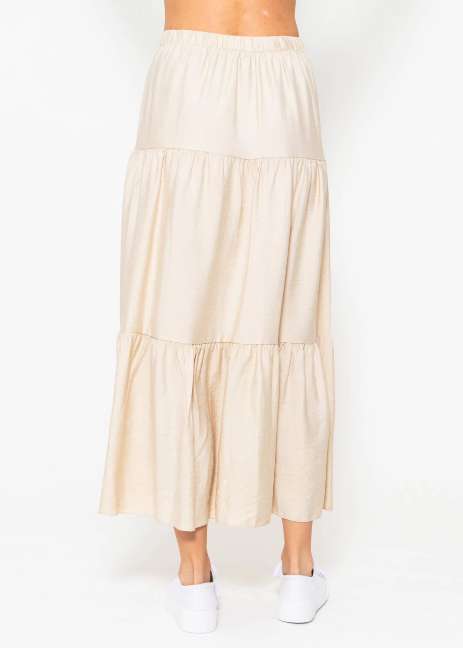 Maxi Volantsrock - Beige 7 Maxi Volantsrock - Beige – Bild 5