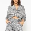 Musselin Bluse Oversize, Kurz, Mit Leo-Print, Hellbeige -Sassyclassy sassyclassy Musselin Bluse oversize kurz mit Leo Print hellbeige S3207B6053 3