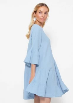 Musselin Kleid - Hellblau -Sassyclassy sassyclassy Musselin Kleid hellblau S4202K6805 3WOrLWcoTe0jUX