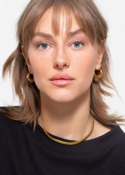 Abgerundete Creolen - Gold -Sassyclassy sassyclassy abgerundete creolen gold S3207A1429 1