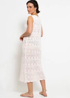 Ärmelloses Strickkleid Mit Strukturmuster - Hellbeige -Sassyclassy sassyclassy armelloses strickkleid mit strukturmuster hellbeige S4203K6943 2