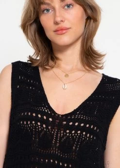 Ärmelloses Strickkleid Mit Strukturmuster - Schwarz -Sassyclassy sassyclassy armelloses strickkleid mit strukturmuster schwarz S4203K6938 1cUM9mjkQQxDNs