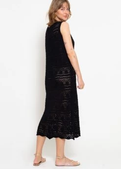 Ärmelloses Strickkleid Mit Strukturmuster - Schwarz -Sassyclassy sassyclassy armelloses strickkleid mit strukturmuster schwarz S4203K6938 5FHTJJ7Y6mTkiX