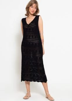 Ärmelloses Strickkleid Mit Strukturmuster - Schwarz -Sassyclassy sassyclassy armelloses strickkleid mit strukturmuster schwarz S4203K6938dJq3Bna0RytwO