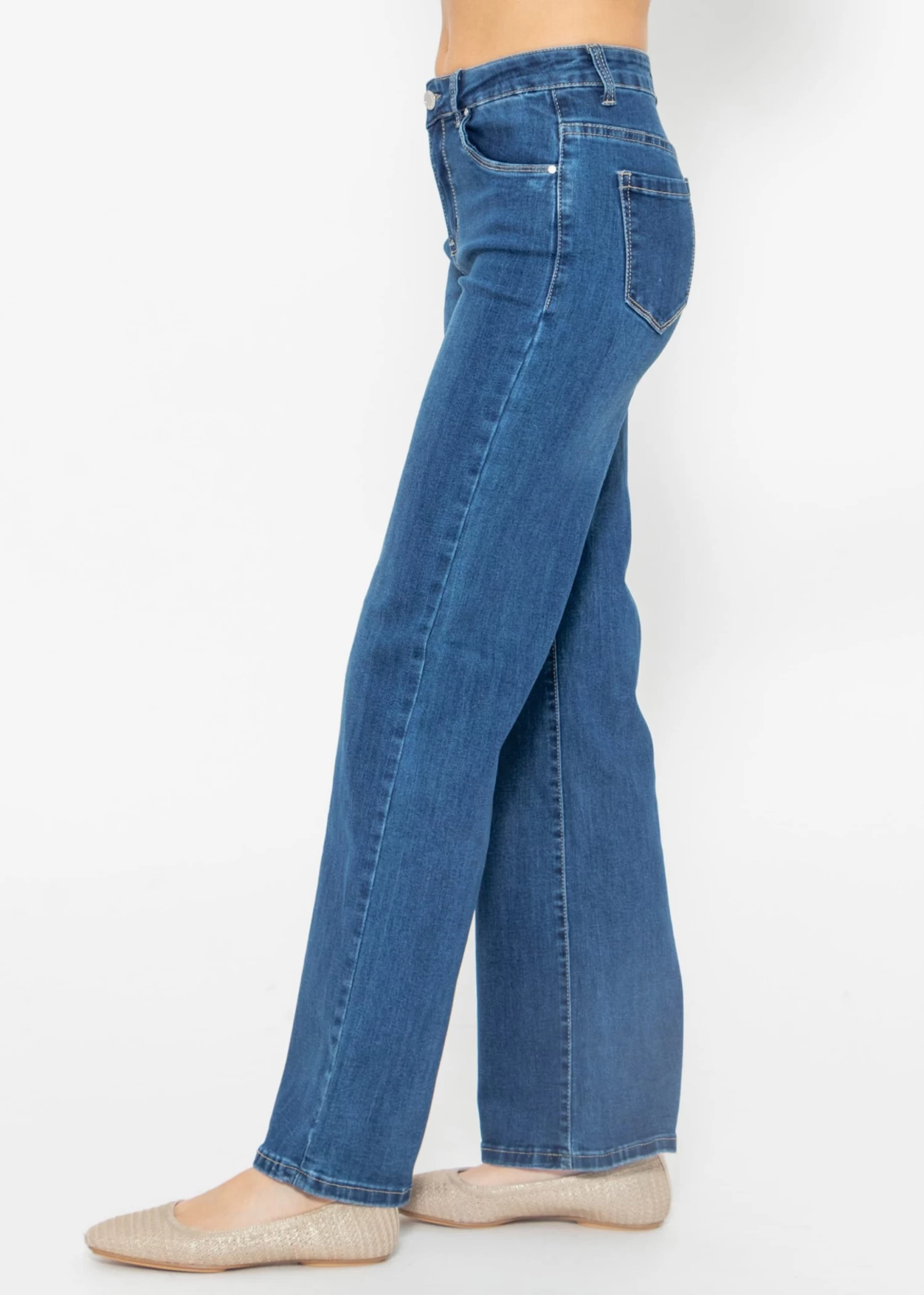 Ausgestellte Jeans - Blau 7 Ausgestellte Jeans - Blau – Bild 5