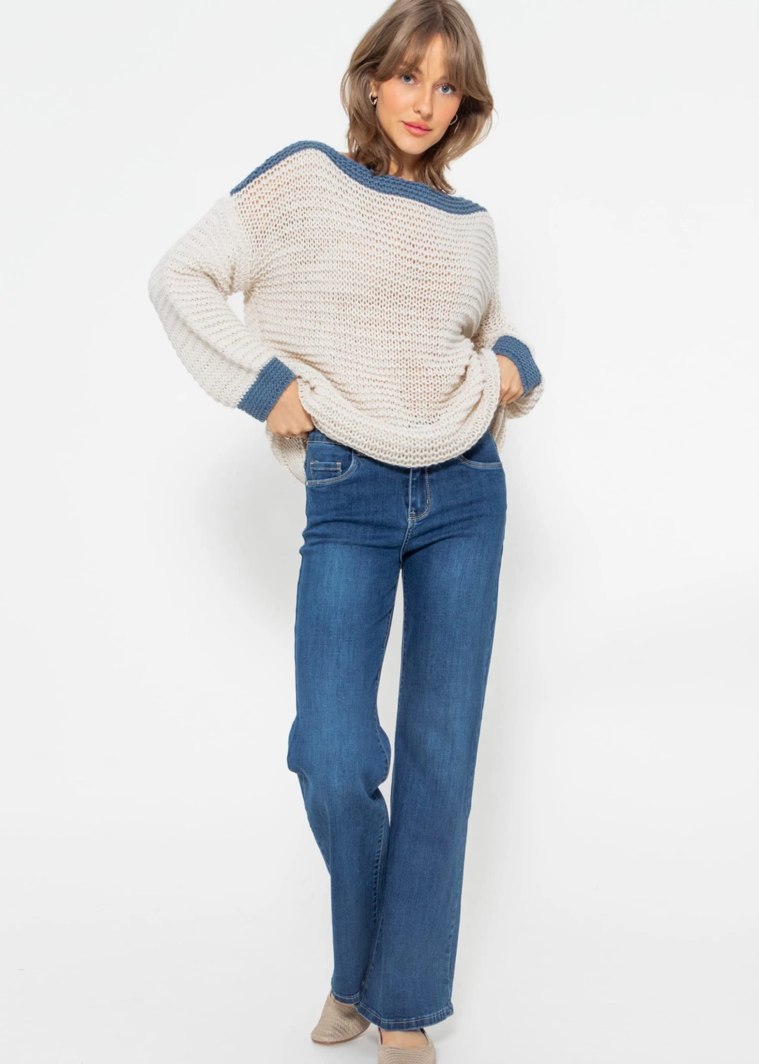 Ausgestellte Jeans - Blau 8 Ausgestellte Jeans - Blau – Bild 6