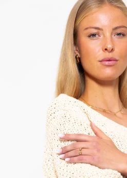 Baumwoll-Pullover Mit V-Ausschnitt - Beige 17 Baumwoll-Pullover Mit V-Ausschnitt - Beige -Sassyclassy sassyclassy baumwoll pullover mit v ausschnitt beige S4203P6932