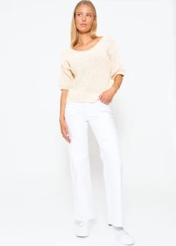 Baumwoll-Pullover Mit V-Ausschnitt - Beige 14 Baumwoll-Pullover Mit V-Ausschnitt - Beige -Sassyclassy sassyclassy baumwoll pullover mit v ausschnitt beige S4203P6932 5