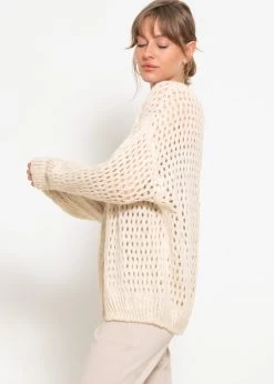 Cardigan In Loch-Strick - Beige -Sassyclassy sassyclassy cardigan in loch strick beige S4203C6979 1