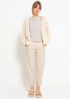 Cardigan In Loch-Strick - Beige -Sassyclassy sassyclassy cardigan in loch strick beige S4203C6979 4