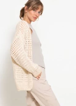 Cardigan In Loch-Strick - Beige -Sassyclassy sassyclassy cardigan in loch strick beige S4203C6979 6