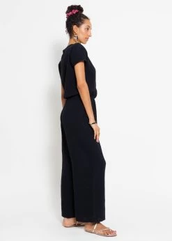 Casual Musselin Jumpsuit - Schwarz -Sassyclassy sassyclassy casual musselin jumpsuit schwarz S4203U6886 5