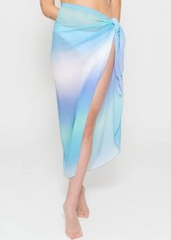 Chiffon Pareo, Blau