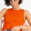 Doppellagiges, Geripptes Tank Top - Orange -Sassyclassy sassyclassy doppellagiges geripptes tank top orange S4203T7026