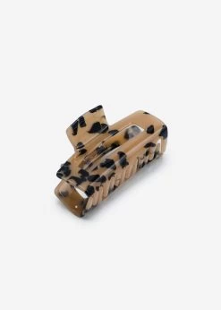 Eckige Haarklammer In Schildpatt-Optik - Braun -Sassyclassy sassyclassy eckige haarklammer in schildpatt optik braun S2403AH9054 2