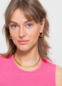 Snake Chain - Gold -Sassyclassy sassyclassy flache snake chain gold S3207A1421 1t0JsTLBKGpUpf