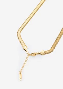 Snake Chain - Gold -Sassyclassy sassyclassy flache snake chain gold S3207A1421 4XE7KcXyRB3cN6