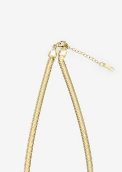 Snake Chain - Gold -Sassyclassy sassyclassy flache snake chain gold S3207A14216CykNuWvw6Sol