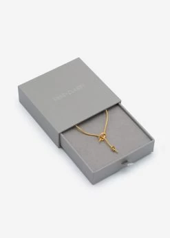 Flache Y-Halskette Mit Toggle Verschluss - Gold -Sassyclassy sassyclassy flache y halskette mit toggle verschluss gold S3207A1425