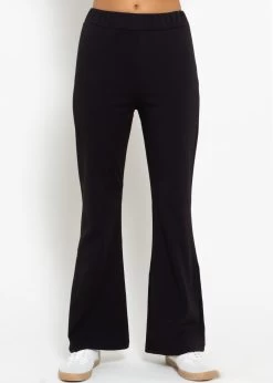 Flare Jersey Pants - Schwarz