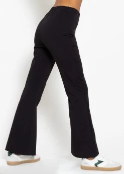 Flare Jersey Pants - Schwarz -Sassyclassy sassyclassy flare jersey pants schwarz S4203H7015 2