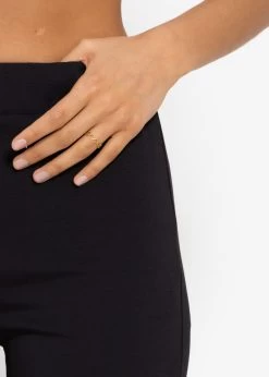 Flare Jersey Pants - Schwarz -Sassyclassy sassyclassy flare jersey pants schwarz S4203H7015