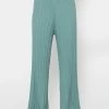 Fließende Strickhose Mit Rippenstruktur - Grün -Sassyclassy sassyclassy fliessende strickhose mit rippenstruktur grun S3211H6718 8