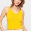 Geripptes Strick Top, Gelb -Sassyclassy sassyclassy geripptes strick top gelb S3203B5668 3