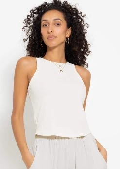 Geripptes Tank Top - Offwhite -Sassyclassy sassyclassy geripptes tank top offwhite S4203T6905 2