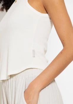 Geripptes Tank Top - Offwhite -Sassyclassy sassyclassy geripptes tank top offwhite S4203T6905