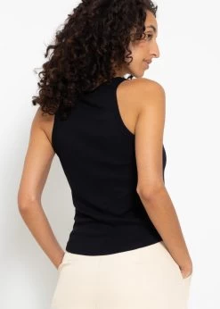 Geripptes Tank Top - Schwarz 12 Geripptes Tank Top - Schwarz -Sassyclassy sassyclassy geripptes tank top schwarz S4203T6906 4