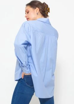 Hemdbluse Mit Schmuckdetails - Hellblau -Sassyclassy sassyclassy hemdbluse mit schmuckdetails hellblau S4203E6948 4