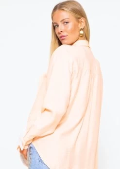 Hemdbluse Mit Ziernähten - Pastellpeach -Sassyclassy sassyclassy hemdbluse mit ziernahten pastellpeach S4203E6909
