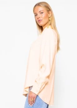 Hemdbluse Mit Ziernähten - Pastellpeach -Sassyclassy sassyclassy hemdbluse mit ziernahten pastellpeach S4203E6909 7