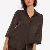 Jacquard Blusenhemd - Espresso -Sassyclassy sassyclassy jacquard blusenhemd espresso S4203E6967 2 2