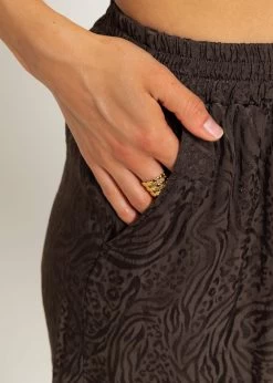 Jacquard Pants - Espresso 15 Jacquard Pants - Espresso -Sassyclassy sassyclassy jacquard pants espresso S4203H6971 3