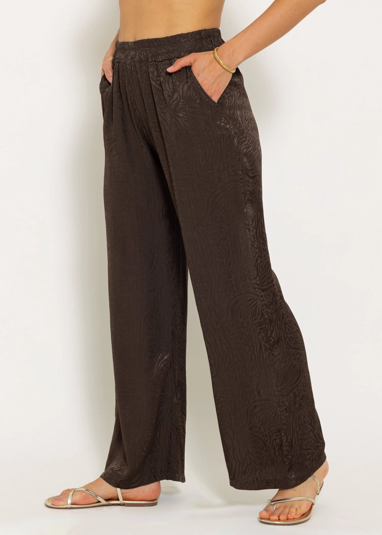 Jacquard Pants - Espresso 5 Jacquard Pants - Espresso – Bild 3