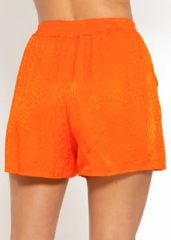 Jacquard Shorts - Orange -Sassyclassy sassyclassy jaquard shorts orange S4203S6970 3