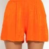 Jacquard Shorts - Orange -Sassyclassy sassyclassy jaquard shorts orange S4203S6970 4