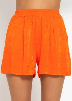 Jacquard Shorts - Orange