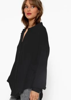 Jersey Bluse - Schwarz -Sassyclassy sassyclassy jersey bluse schwarz S3212E6752 10