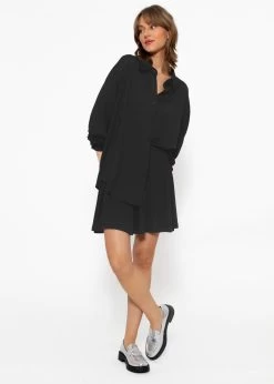 Jersey Bluse - Schwarz -Sassyclassy sassyclassy jersey bluse schwarz S3212E6752 5