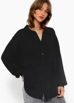 Jersey Bluse - Schwarz -Sassyclassy sassyclassy jersey bluse schwarz S3212E6752 9