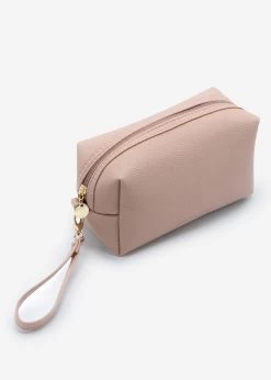 Kleine Kosmetiktasche Mit Schlaufe - Rosa