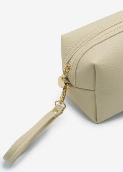 Kleine Kosmetiktasche Mit Schlaufe - Beige -Sassyclassy sassyclassy kleine kosmetiktasche mit schlaufe beige S3212KT6599 4