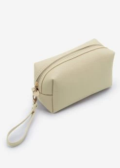 Kleine Kosmetiktasche Mit Schlaufe - Beige