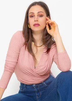 Langarmshirt Zum Wickeln, Rosa -Sassyclassy sassyclassy langarmshirt zum wickeln rosa S3203B5661 2y3vpf8hy4qCAK